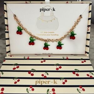 Cherry Bag Charm Chain Piper K 🍒
